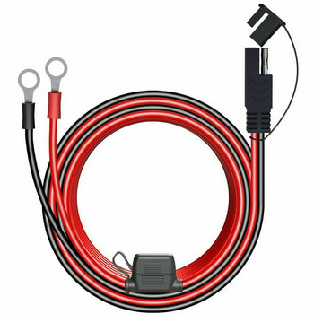 SAE кабел с клема за предпазител O конектор Бързо освобождаване на батерията Зарядно устройство Удължител Адаптер Проводник 16AWG Клема