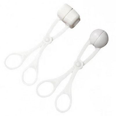 Suport pentru chifteluță, în formă de foarfece, lingură pentru mingea de carne din ABS, lingură pentru minge de carne, non-lipicioasă, pentru orez de calitate alimentară.