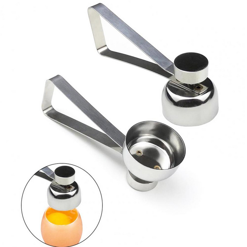 Otvarač za ljuske jaja Dvostruka glava Ogledalo za poliranje Ergonomska ručka Nehrđajući čelik Rezač vrhnja za kuhana jaja Kreker Kuhinjski pribor