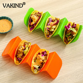 Kokkupandav tacohoidik Mehhiko tortilla alus, lainekujuline, hoiab Mehhiko pannkoogialuse plastist pannkoogiresti kevadrullihoidja