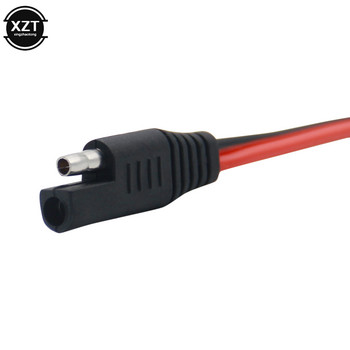 Направи си сам SAE захранващ автомобилен удължителен кабел 18AWG 30CM 2 пина със SAe съединителен кабел Удължителен кабел за бързо изключване