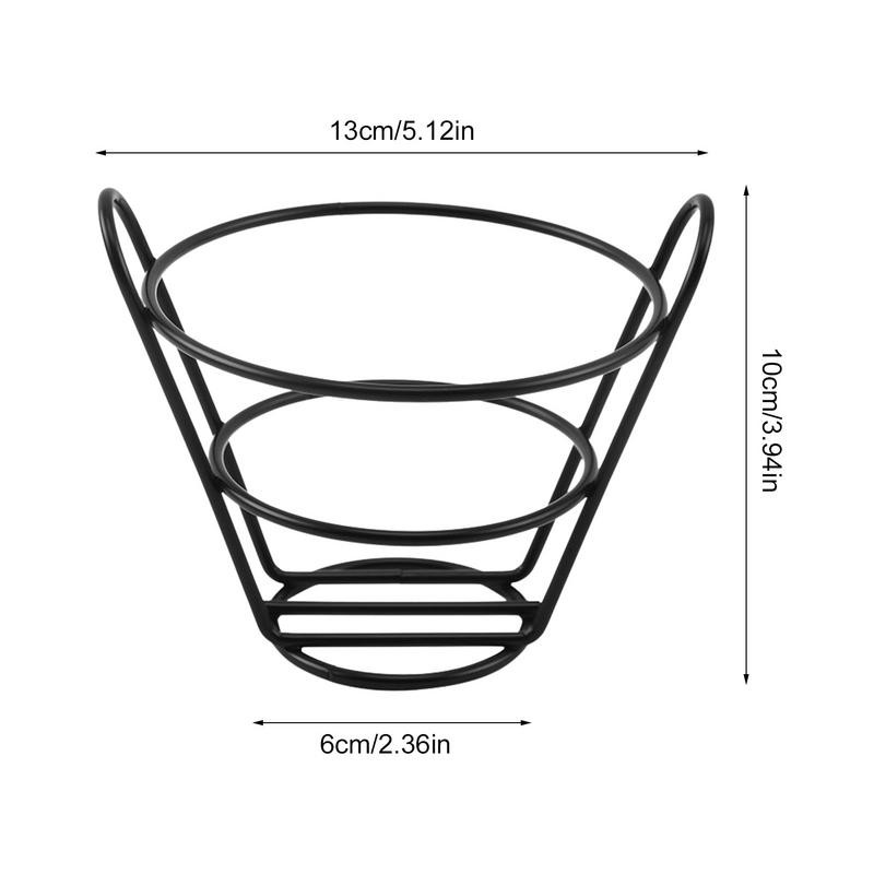 Prantsuse praehoidik, roostevabast terasest vastupidav koonus nagu praekorv friikartulite hoidik Suurepärane praetoit Restorani laua serveerimisvarustus