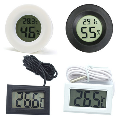 High Accurately Digital Thermometer Hygrometer Meter for Reptile Turtle Terrarium Aquarium Tank Accessories Temperature Humidity