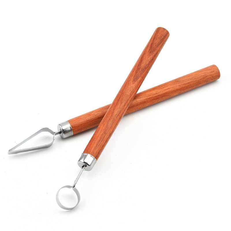 1 τμχ Εργαλείο σκαλίσματος με ξύλινη λαβή από ανοξείδωτο ατσάλι Μαχαίρι σκαλίσματος σε πιάτο φρούτων και λαχανικών Εργαλεία σχεδίασης σεφ Αξεσουάρ κουζίνας σπιτιού