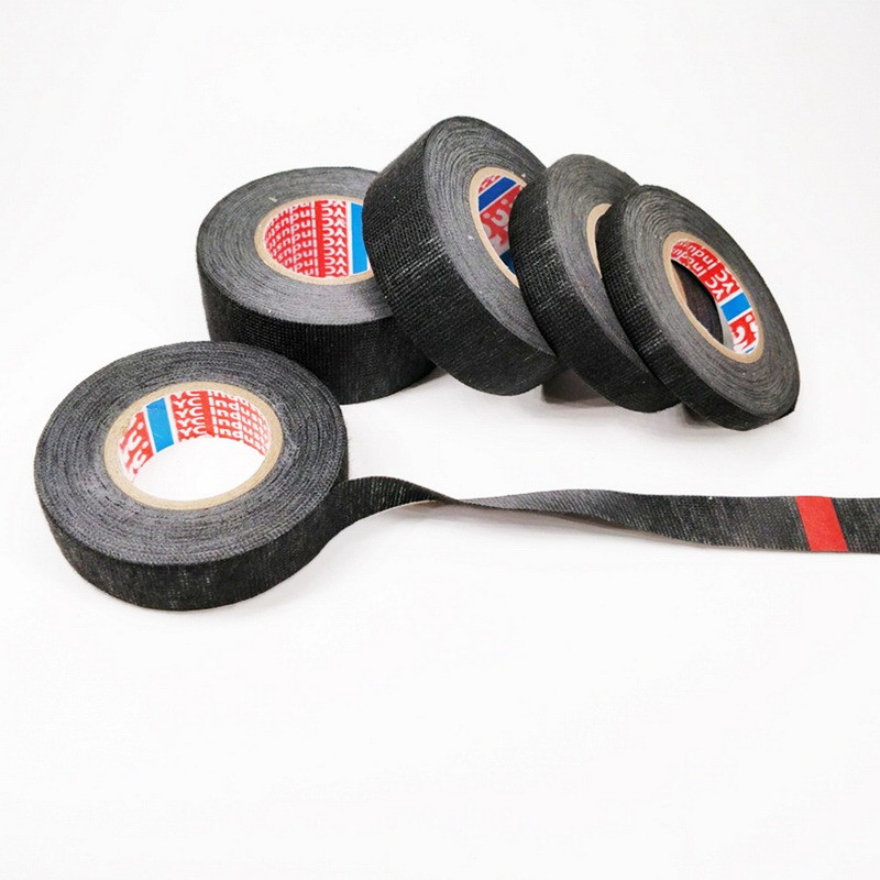 15M karščiui atspari juosta „Coroplast“ lipni automobilių audinio juosta, skirta automobilio kabelių pynėms laidų audinio audinio staklėms elektrinei šilumos juosta