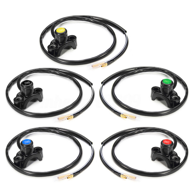 Motocicletă din aliaj de aluminiu chei de comutator de oprire impermeabile Buton de pornire pentru oprirea motorului pentru ATV Quad Dirt Bikes Suport pe ghidon