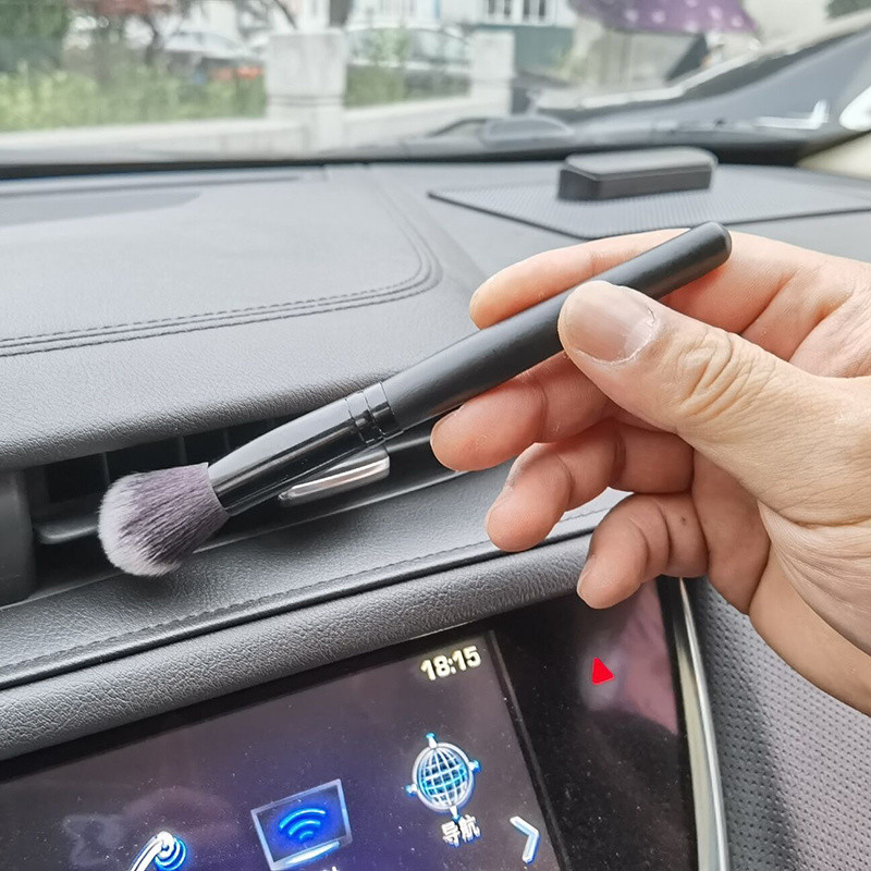 Βούρτσες λεπτομέρειας αυτοκινήτου Βούρτσα καθαρισμού ταμπλό αυτοκινήτου Βούρτσα καθίσματος πόρτας Έξοδος αέρα ξεσκονόπανο συμπαγές ξύλο Εργαλείο αυτοκινήτου με μαλακές τρίχες γενικής χρήσης