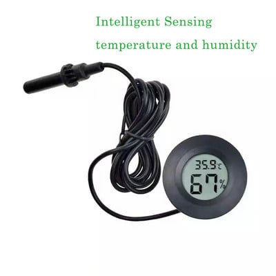 Digital Thermometer Hygrometer Meter For Reptile Turtle Terrarium Aquarium Tank Accessories Temperature Humidity