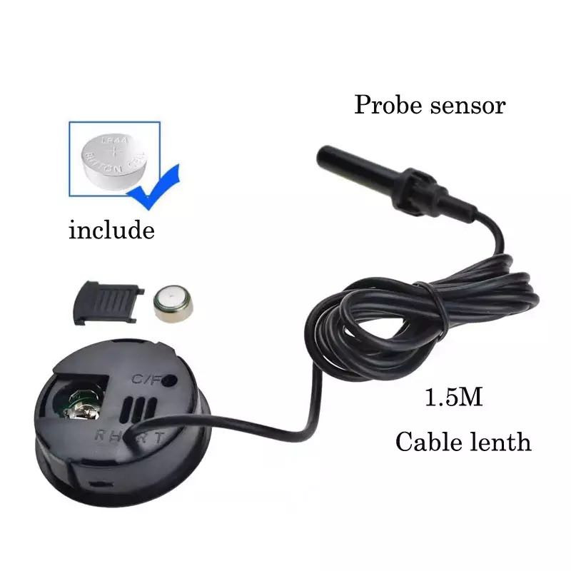 Skaitmeninis termometras Higrometras roplių vėžlių terariumo akvariumo rezervuaro priedai Temperatūra Drėgmė