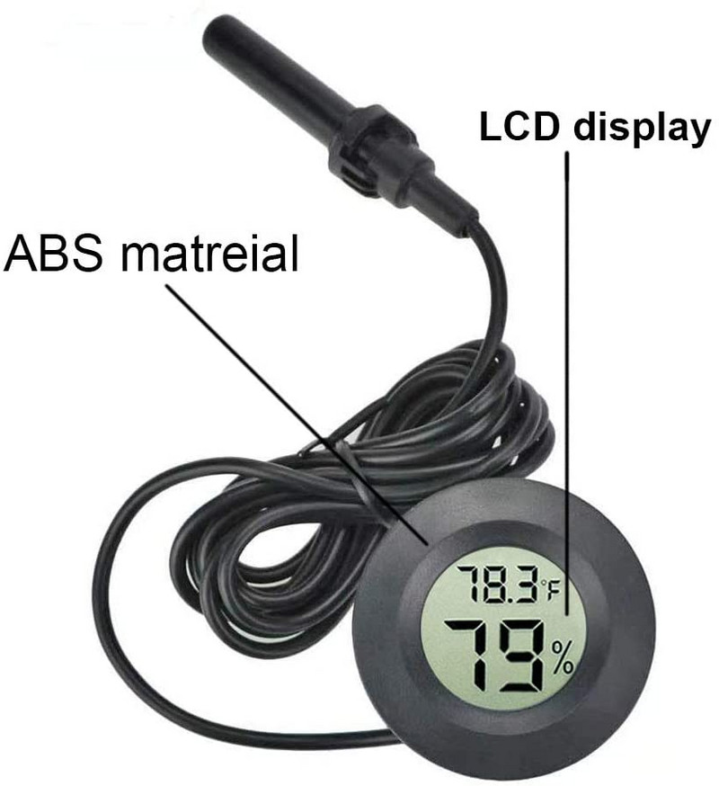 Skaitmeninis termometras Higrometras roplių vėžlių terariumo akvariumo rezervuaro priedai Temperatūra Drėgmė