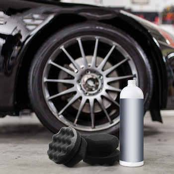 Гъба за полиране на автомобилна восък с шестоъгълна ръкохватка Апликатор за ръчна восъчна гъба за гуми Гъба за восък с висока плътност за авто кола маска Аксесоари