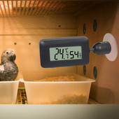 Mini skaitmeninis roplių termometras 360 laipsnių besisukantis šviečiantis siurbimo puodelis higrometras driežams gyvatėms vorams ropliams augintiniams