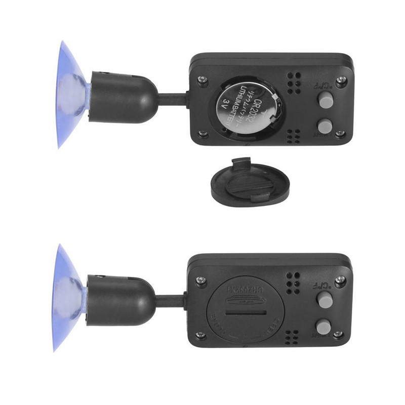 Mini skaitmeninis roplių termometras 360 laipsnių besisukantis šviečiantis siurbimo puodelis higrometras driežams gyvatėms vorams ropliams augintiniams