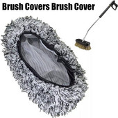 Csere kendőhuzat autóhoz, hosszú nyelű kefefej Autómosó kefe Plüss felmosókefe huzat 1db Autótisztító Autótartozékok