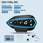 Căști pentru cască de motocicletă Bluetooth 5.0 EDR 3 buc. Înlocuiește cadru Căști fără fir Căști IP67 Reducere Roise Impermeabil