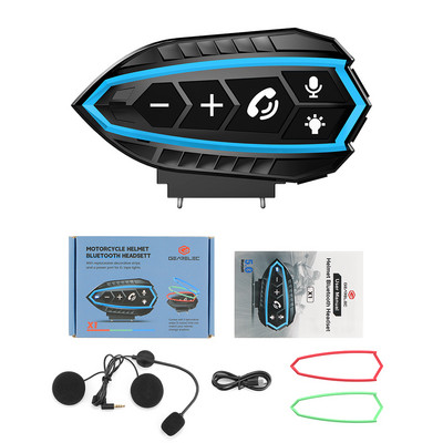 Căști pentru cască de motocicletă Bluetooth 5.0 EDR 3 buc. Înlocuiește cadru Căști fără fir Căști IP67 Reducere Roise Impermeabil