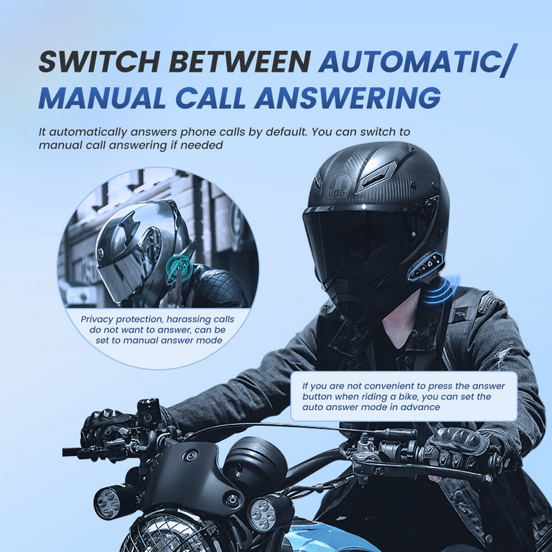 Căști pentru cască de motocicletă Bluetooth 5.0 EDR 3 buc. Înlocuiește cadru Căști fără fir Căști IP67 Reducere Roise Impermeabil