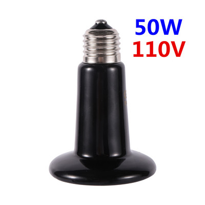 Naminių gyvūnėlių roplių tolimųjų infraraudonųjų spindulių keraminė šildymo lempa 110V/220V šilumą spinduliuojanti lemputė 25W 50W 75W 100W 150W 200W gyvūnų liuko šildymas
