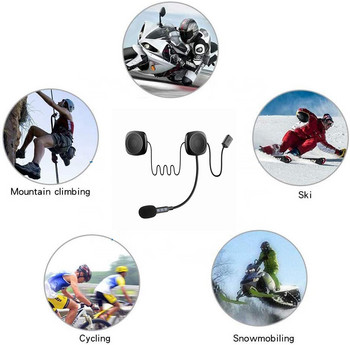 T2 Безжични Bluetooth слушалки Мотоциклетна каска Високоговорители Слушалки Обаждане със свободни ръце Mp3 Музикален плейър Аксесоари за мотоциклети