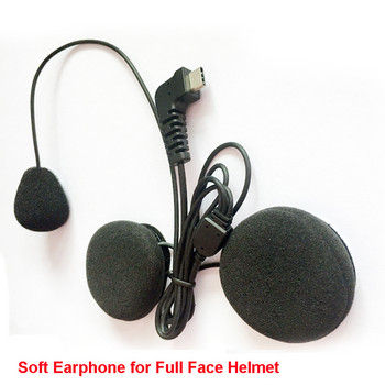Type-C USB високоговорител за микрофон за BT-S2 BT-S3 мотоциклет Bluetooth домофонни слушалки Интерфон за отворена каска Каска с пълно лице