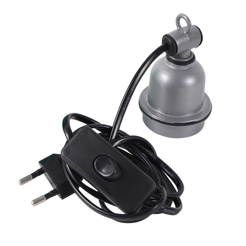 E27 Reptile Pet Driežas šildymo lempa Europos standartinis kištukas Wire Piggy Chicken Brooding Spiralinis šildymo lempos lizdas