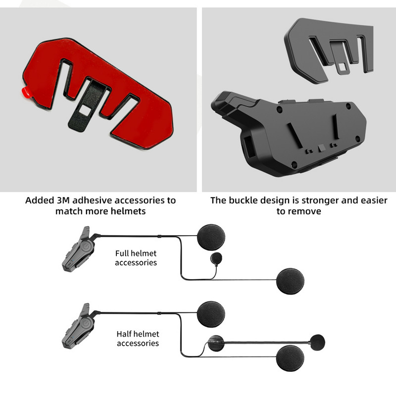 Kietas / minkštas mikrofonas, skirtas E1 „Bluetooth“, motociklo šalmas, „Bluetooth“ ausinės nuoroda