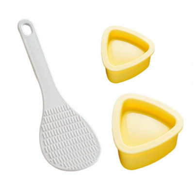 1 set DIY Sushi Mold Onigiri Maker cu lingură PP antiaderent DIY Triunghi Orez Minge Sushi Maker Sushi Maker Instrument Kit de Mucegai Bento Tools