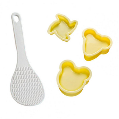 1 set DIY Sushi Mold Onigiri Maker cu lingură PP antiaderent DIY Triunghi Orez Minge Sushi Maker Sushi Maker Instrument Kit de Mucegai Bento Tools