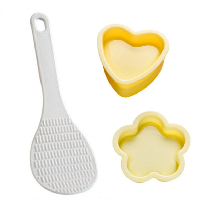 1 set DIY Sushi Mold Onigiri Maker cu lingură PP antiaderent DIY Triunghi Orez Minge Sushi Maker Sushi Maker Instrument Kit de Mucegai Bento Tools