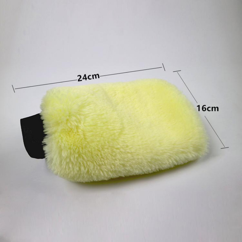 1tk Päris lambanahk Mitt auto pehme poleerimiskinnas lambavill pesu puhastus poleerimispesu paks puhastav autovaha detailihari