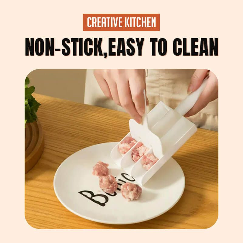 Loominguline köök kolmekordne lihapallide küpsetusmasin lihapallide valmistaja plastist mugav lihapallide vorm Kodu DIY Kasulikud lihapallide kalapallide komplektid