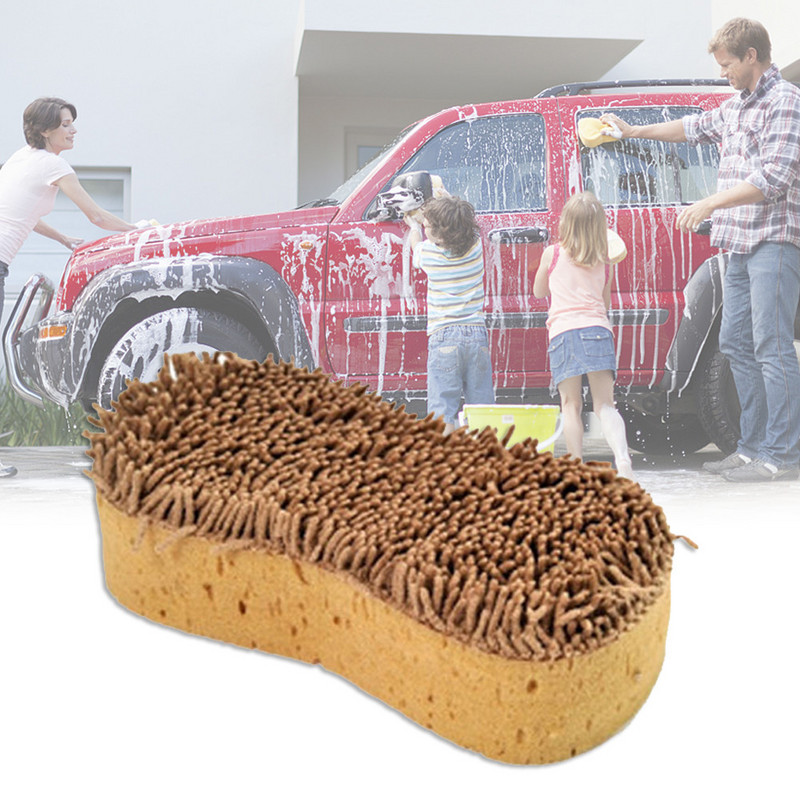 Burete de spălat mașini în formă de opt anti-zgârieturi Burete moale de curățare automată pentru îndepărtarea petelor Instrument de întreținere pentru spălarea autovehiculelor