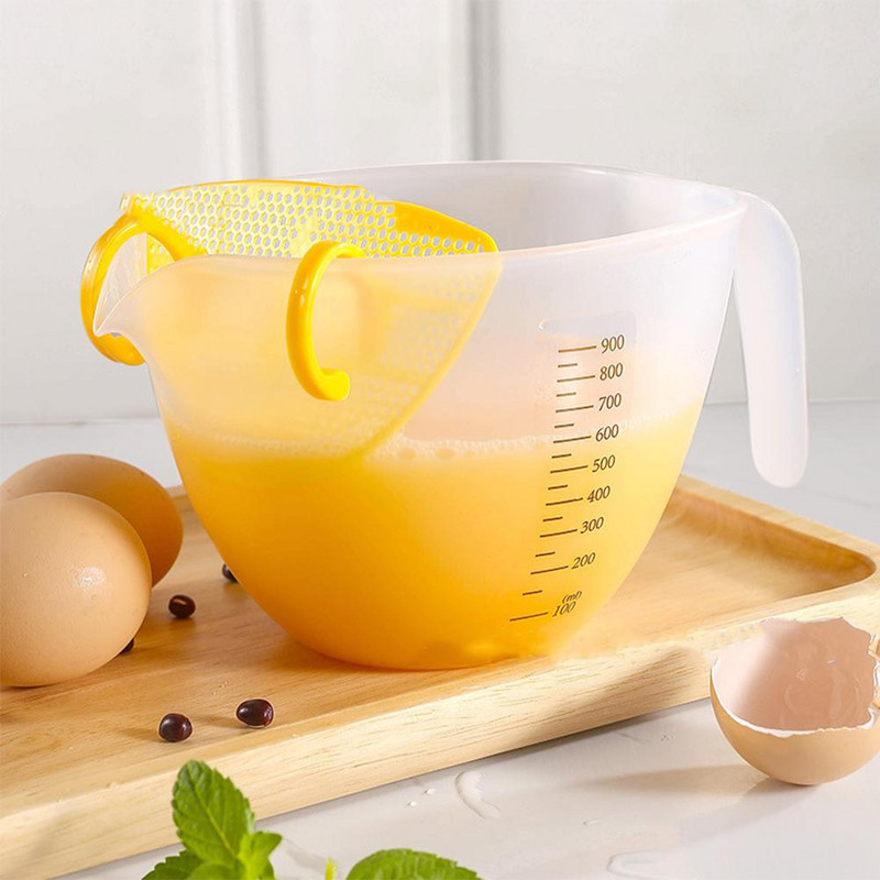 2023 Prozirna vaga Mjerna posuda Filter Kuhinjsko kuhanje Alat za pečenje za pranje riže Kuhinjski pribor