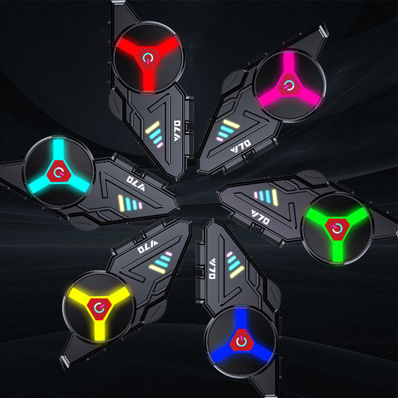 Y70 Atmosphere Light Motociklističke kacige Slušalice Bluetooth 5.3 EDR Bežične slušalice Slušalice IP67 Vodootporne Smanjenje visine