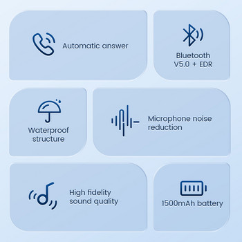 Ακουστικά GEARELEC Bluetooth για κράνος μοτοσικλέτας IP65 Αδιάβροχα ANC Wireless BT5.0 Ακουστικά Υποστηρίζει Hands Free Calling Music