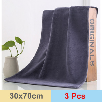 30x70 CM automobilių plovimo mikropluošto rankšluostis Automobilių valymo džiovinimo šluostė apsiuvama automobilių priežiūros audinys, detalizuojantis automobilių ploviklį Mėlynas violetinis/pilkas rankšluostis