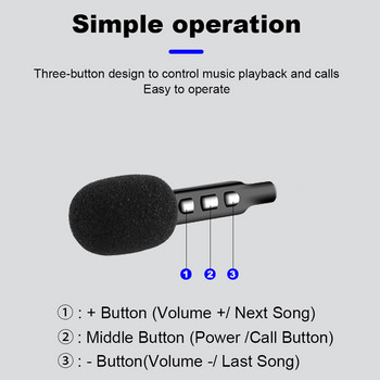 Bluetooth κράνος μοτοσικλέτας Ασύρματο ακουστικό BT5.2 Στερεοφωνικό ακουστικό ιππασίας Υποστήριξη ηχείων Αυτόματη απάντηση Handsfree Μικρόφωνο κλήσης