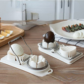 1PC tăietor de ouă artefact bucătărie multifuncțional din oțel inoxidabil tăietor de ouă fantezie Songhua ou conservat petale tăiate despicat