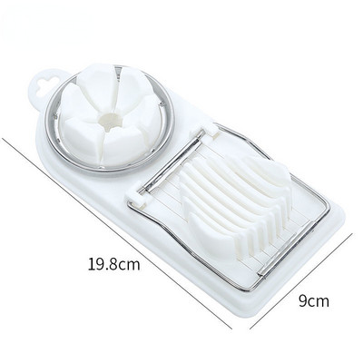 1PC tăietor de ouă artefact bucătărie multifuncțional din oțel inoxidabil tăietor de ouă fantezie Songhua ou conservat petale tăiate despicat