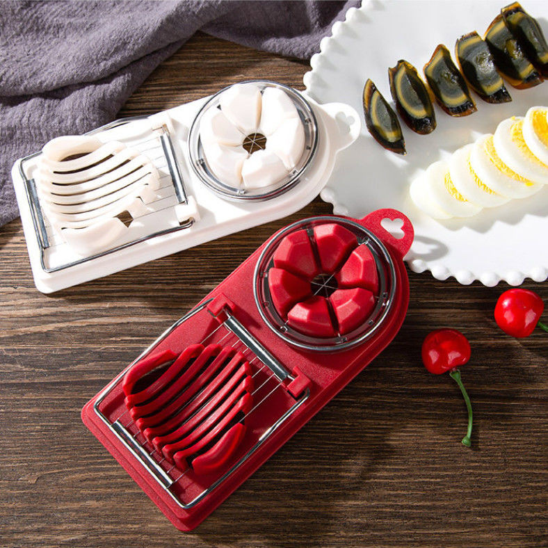 1PC tăietor de ouă artefact bucătărie multifuncțional din oțel inoxidabil tăietor de ouă fantezie Songhua ou conservat petale tăiate despicat