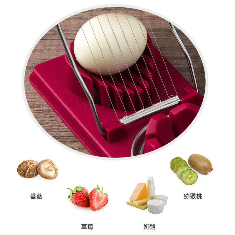 1PC tăietor de ouă artefact bucătărie multifuncțional din oțel inoxidabil tăietor de ouă fantezie Songhua ou conservat petale tăiate despicat