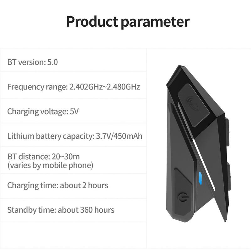 Motociklističke slušalice Automatsko javljanje na telefonske pozive Hands Free Skijaška kaciga Slušalice Blue-Tooth 5.0 Glazbeni player FM s poništavanjem buke