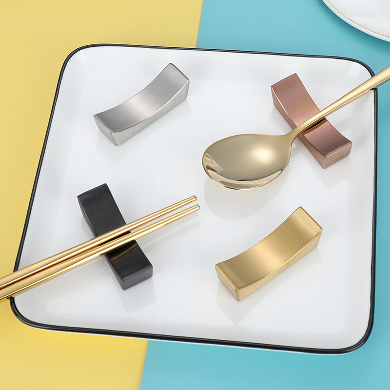 Bețișoare din oțel inoxidabil 304 Suport Bețișoare Pernă Ustensile creative de masă Bețișoare de mâncare Suport de odihnă Veselă de bucătărie ZC609