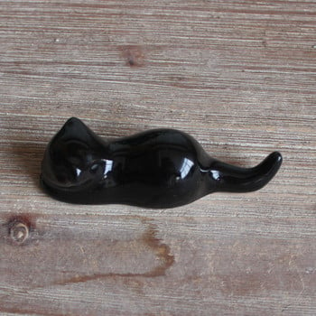 Μασίφ ιαπωνικό στιλ κεραμική βάση για πινέλο για γάτα Θήκη για ξυλάκια γατάκι για το σπίτι Κουζίνα Art Craft Επιτραπέζια σκεύη ξυλάκια μαξιλάρι ZC607