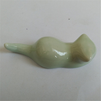 Čvrsti keramički držač četkica za mačke u japanskom stilu Držač za štapiće za mače Kućna kuhinja Umjetnički zanat Posuđe za jelo Jastuk za štapiće ZC607