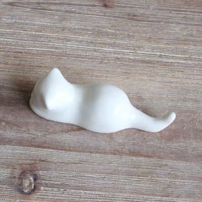 Čvrsti keramički držač četkica za mačke u japanskom stilu Držač za štapiće za mače Kućna kuhinja Umjetnički zanat Posuđe za jelo Jastuk za štapiće ZC607