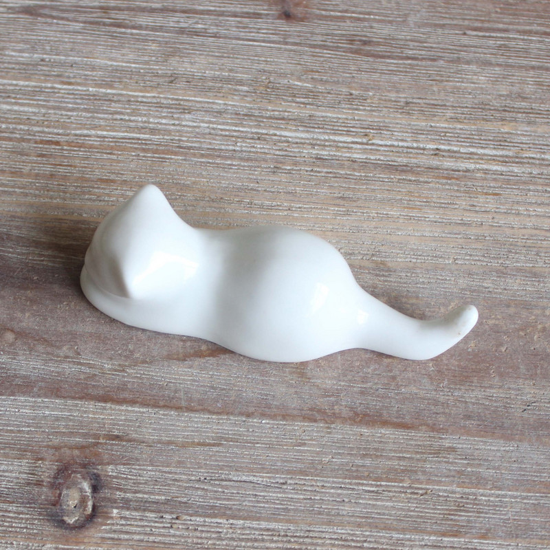 Čvrsti keramički držač četkica za mačke u japanskom stilu Držač za štapiće za mače Kućna kuhinja Umjetnički zanat Posuđe za jelo Jastuk za štapiće ZC607