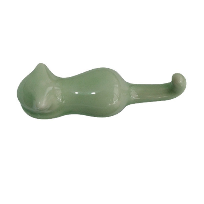 Čvrsti keramički držač četkica za mačke u japanskom stilu Držač za štapiće za mače Kućna kuhinja Umjetnički zanat Posuđe za jelo Jastuk za štapiće ZC607