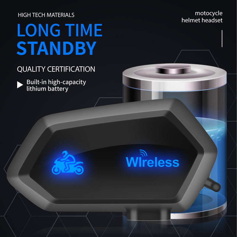 Cască de motocicletă impermeabilă Moto A1 Căști compatibile cu Bluetooth Cască fără fir Mâini libere Cască pentru muzică Apel cu mâini libere