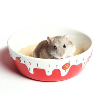 Κουνάβι Hedgehog Feeding Ceramic Gerbil Chinchilla Hamster Bowl Πόσιμο φαγητό Τροφή για πιάτα για κατοικίδια